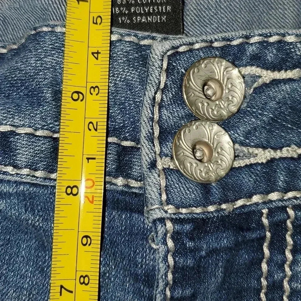 Lane Bryant Cuffed Blue Jean Shorts Size 14 - Picture 14 of 14